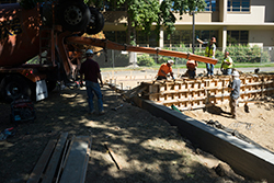 Calaveras Hall concrete pour