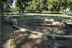 Campus Grove finished curbs