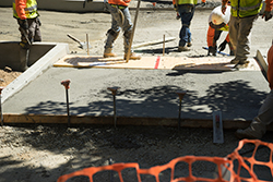 Jed Smith Drive installing porous pavement