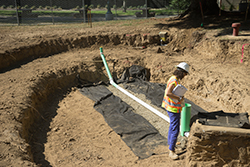 Library Green drain inspection