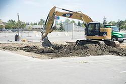 Parking Lot 10 construction